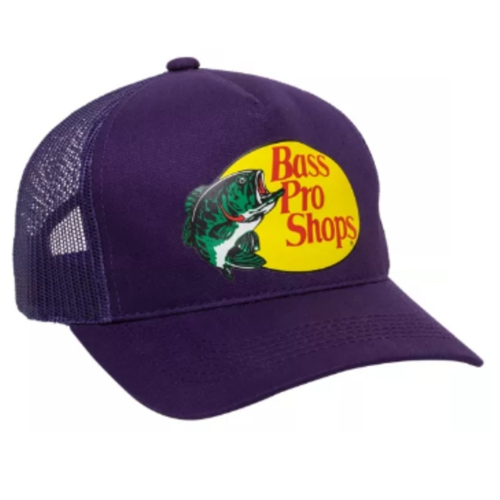 Bass Pro Shops Mesh Trucker Cap Purple NWT Unisex